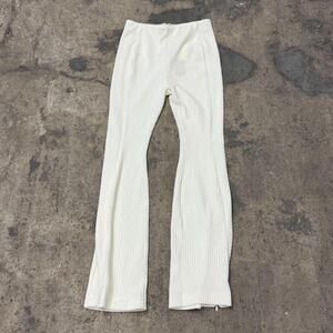 NWT Maniere De Voir Cream Ribbed Corduroy Flare Pants